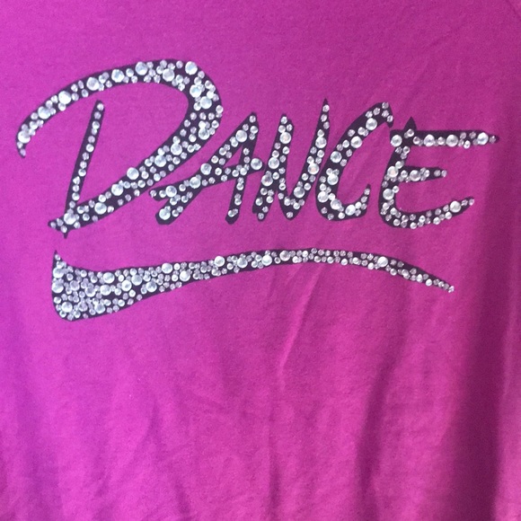 D-signed Rhinestone Dance Ruffle Back Shirt - Picture 2 of 4